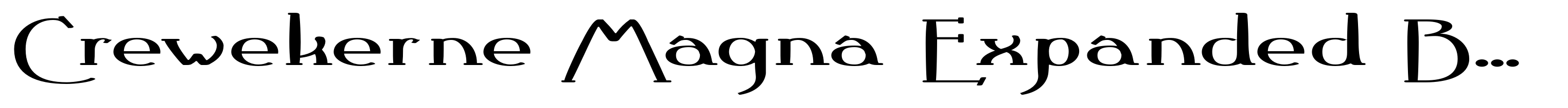 Crewekerne Magna Expanded Bold